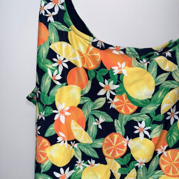 NWT Old Navy Womens Citrus Print One-Piece Swimsuit 4X - Picture 2 of 7
